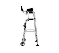 SGSG Andadores estándar, andadores para Personas Mayores, Altura Ajustable, Plegable, con Asiento para el Brazo, Equipo de rehabilitación para Caminar, Apto para Personas con discapacid