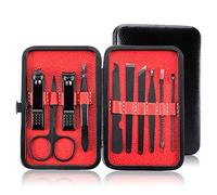 SGSG Juego de cortaúñas Negro Conjunto de Herramientas decoración Herramientas de uñas cortaúñas Kit de uñas