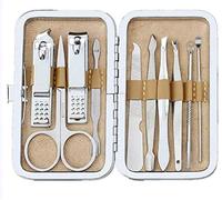 SGSG Pinzas para uñas 10 Piezas Juego de cortaúñas para uñas de Acero Inoxidable Juego de cortaúñas para Cortar uñas Herramienta para manicura