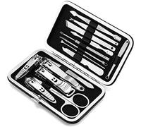 SGSG Pinzas para uñas Juego de 15 cortaúñas de Acero Inoxidable Herramientas de manicura