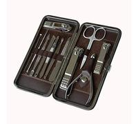 SGSG Pinzas para uñas Juego de cortaúñas 12Pc / 1 Caja de Acero Inoxidable Manicura Pedicura Endoscopio Recogedor de uñas Juego 12 en 1 15.5 * 8Cm