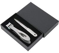 SGSG Pinzas para uñas Juego de cortaúñas para uñas Cortaúñas para uñas y pies 2 Piezas Juego de Acero Inoxidable para Hombres y Mujeres