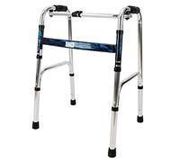 SGSG Taburete para Ancianos Marco para Caminar Aluminio Plegable Luz Walker Equipo de rehabilitación para discapacitados Altura Ajustable