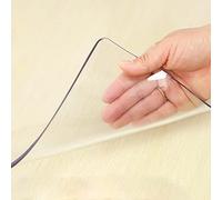 SGSKEIEY RectáNgulo De Mantel De PVC Transparente De Cristal, para Exterior y Cocina Lámina de Protección de Mesa Tamaño Deseado Mantel Transparente Lámina de Mesa (30x100cm,Transparentes1.5mm)