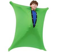 SGZIOO Body Sock Sensory Kids, 119.4 cmx68.6 cm, calcetín sensorial elástico, calcetín corporal para niños con autismo y ansiedad para aliviar el estrés, calmante, relajante (verde, altura 114-137 cm)