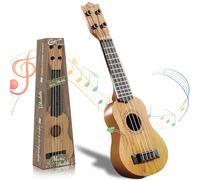 SGZIOO Guitarra Juguete, 42 cm Guitarra Infantil, Mini Ukelele Niños, con 4 Cuerdas Ajustables y Púas, Instrumentos Musicales Juguete Educativo para Pequeños, Principiantes, Niñas, Regalo para Niños