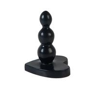Sh! Dilataciones Butt Plug 3: Negro Pequeño 7,6 x 2,5 cm Principiantes Silicona Anal Juguete Sexual