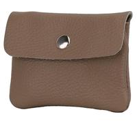 SH Leder Alba B087 - Tarjetero de piel auténtica, pequeño, práctico, para fiestas, discotecas, viajes, vacaciones, estilo de vida, unisex, 11 x 6,90 cm, Osa oscura., extra-small, Casual