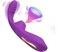 Sh Rabbit Clitoris Sucker | Estimulador vibrador del clítoris | Morado | 9 modos de vibración | Impermeable | Recargable con cargador USB incluido