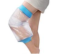 SH-RuiDu Funda de rodilla para adultos para ducha, 1 pieza impermeable, reutilizable, protector de vendaje para reemplazo de rodilla y cirugía ACL