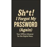 Sh*t I Forgot My Password Again: Funny Small Internet Password Logbook, Organizer, Tracker, Notebook | 5x8 Size for Seniors, Adults & Teens for ... Birthdays, Grandma, Grandpa & Christmas