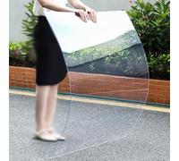 Sh000ad Láminas de Policarbonato,Panel de Techo de Plástico Transparente,1mm Espesor,Resistente a Impactos,Cubiertas de Techo Impermeables para Invernaderos,Fáciles de Cortar (1,22m x 2m)