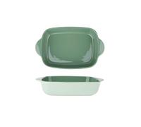 sH7pE5xj8m Plato para hornear Bandeja for hornear, cuenco de arroz al horno con queso, plato especial for, Rectangular for, for verduras, bivalvo, cerámica Cazuela(Green,9inches)
