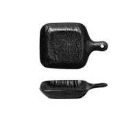 sH7pE5xj8m Plato para hornear Plato De Arroz Al Horno Microondas Doméstico for Hornear Desayuno Comida Occidental Creativo Vajilla Cerámica Especial Con Mango Cazuela(Negro)