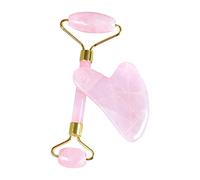 Sha and Jade Roller Set, Sha Stone, Auténtico Jade Sha Natural Sha 2 en 1 Rodillo facial, & Jade Roller para masajeador, juego Sha y rodillo facial, herramienta para cara, cuello