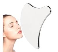 Sha Stone - Herramientas faciales Sha de diseño no , herramientas Sha de larga duración, herramientas Sha de acero inoxidable, piedras de raspado de masaje Sha para esculpir la mandíbula de