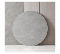 SHAARI Lazy Susan Para Mesa, Mesa Giratoria De MáRmol Con Superficie De Piedra, No Requiere Montaje, RotacióN Suave(Gray,50cm diameter)