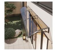 SHAARI Marquesina Estructura de aleación de Aluminio Resistente a los Impactos Duradero Adecuado para Patios, terrazas, Ventanas(Brown,60x150cm)