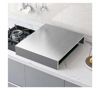 SHAARI Placa Protectora Para Cocina De Gas, Soporte De Acero Inoxidable Resistente A Los Arañazos, Amplíe Su Cocina(40x48x7cm,2.0mm)