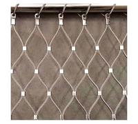 SHAARI WDOLVMRFZ Stainless Steel Safety Nets, Balcony Fall Protection Nets, Impact-Resistant Woven Metal Mesh Mesh Size 10cm/2mm(3.3x32.8ft)