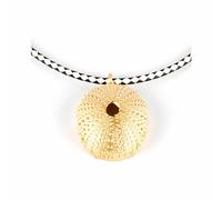 Collar Mujer Shabama Trenc Luxe Latón Bañado en flash dorado Cuero 38 cm