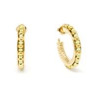 Shabama Etiopia Verde 2 cm Pendientes #Oro Brillo