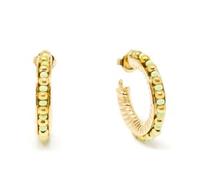Shabama Etiopia Verde 3 cm Pendientes #Oro Brillo