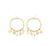 Shabama Formentor Earrings Shiny Gold 1 Un