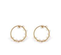 Shabama Shima Earrings Bright Gold 1 Un
