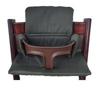 Shabany® Cojín de asiento para trona, 100% algodón orgánico, clásico, 2 piezas, apto para trona Stokke Tripp Trapp, lavable a máquina, fácil fijación (trust)