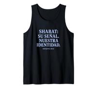 Shabat Su Signo Nuestra Identidad Español Israelita Camiseta sin Mangas