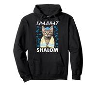 Shabbat Shalom - Camiseta Divertida con diseño de Gato con Kippah Sudadera con Capucha
