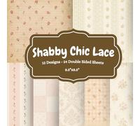 Shabby Chic Lace Junk Journal Paper: Romantic Doily Backgrounds & Antique Textures: Heirloom-quality craft paper for scrapbooking, junk journaling, ... card making and creative DIY projects