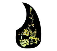 SHABD Golpeador de Guitarra Tipo Gota de Agua, Tablero Antirrayas, Golpeador de Guitarra Clásica de PVC, Tablero Antirrayas C
