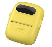 SHABD Impresora TéRmica PortáTil Mini Impresora con Pegatinas Impresora para PequeñAs Empresas Oficina En Casa Amarillo