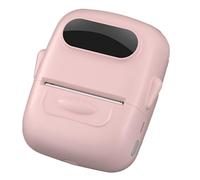 SHABD Impresora TéRmica PortáTil Mini Impresora con Pegatinas Impresora para PequeñAs Empresas Oficina En Casa Rosa