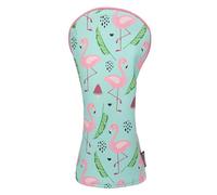 SHABIER Funda híbrida de golf azul y rosa con diseño de flamencos para palos híbridos de golf