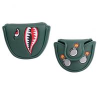 SHABIER Funda para mazo de golf con diseño de tiburón tigre para palo de golf (verde oscuro)