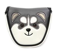 SHABIER - Funda para putter de golf, piel sintética, a prueba de polvo, bonita cubierta para cabeza de animal husky para putter