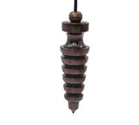 SHABRIM Péndulo de latón hecho a mano, péndulo egipcio de Nephthy, péndulo equilibrado para curación de chakras, marrón antiguo