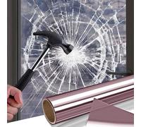 Shackcom Vinilos Espejo para Ventanas 90x600cm, Vinilo Espejo Unidireccional, Lámina Protector Solar Privacidad, Inastillable y Resistente al Calor UV para el Hogar y la Oficina