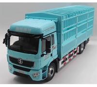 SHACMAN - Camión contenedor tipo valla Delong L5000, color azul cielo, modelo preconstruido 1:24
