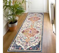 SHACOS Alfombra de Pasillo Pelo Corto Suave 60x180cm Alfombra Corredor Pasillo Antideslizante Lavable Alfombra de Área Decorativa Larga para Entrada Pasillo Cocina Lavandería