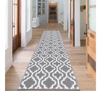 SHACOS Alfombra Pasillo Larga Antideslizante 60x240cm Alfombra Entrada Casa Interior Alfombra Cocina Antimancha Lavable Absorbente Felpudo Pasillo Largo para Cocina, Pasillo, Entrada, Lavadero