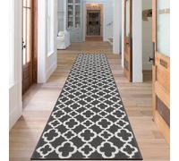 SHACOS Alfombra Pasillo Larga Gris 60x240cm Alfombra Cocina Lavable Antideslizante Alfombra Moderna Pasillo Entrada Felpudo Pasillo Larga Alfombra Hall Entrada para Pasillo Cocina Puerta