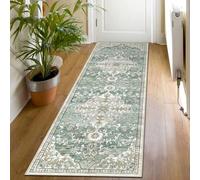 SHACOS Alfombras de Pasillo Pelo Corto 60x180cm Alfombra Corredor Antideslizante Alfombra Cocina Lavable Alfombra de Área Larga Suave para Pasillo Entrada Cocina Lavanderia