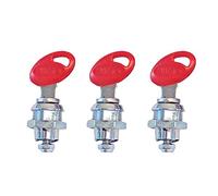 Shad 200062R Juego 3 Bombines para Baúles Sh42 - Sh43, Plata
