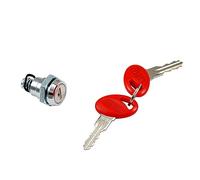 Shad 201722R Recambio conjunto Bombin y Llaves para Cerradura Standard, Plata