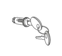 SHAD - 201896R : Recambio conjunto bombin llave cierre tirador apertura baul o maleta SH48 SH 48