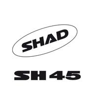 Shad D1B451ETR Adhesivos para Baúl Sh45 Modelo 2011, Blanco